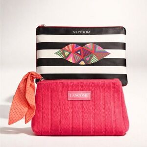 Pink Cosmetic Bag Set